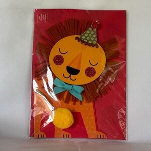 NWT BURGOYNE LION’s BIRTHDAY CARD GREETING-5X7
